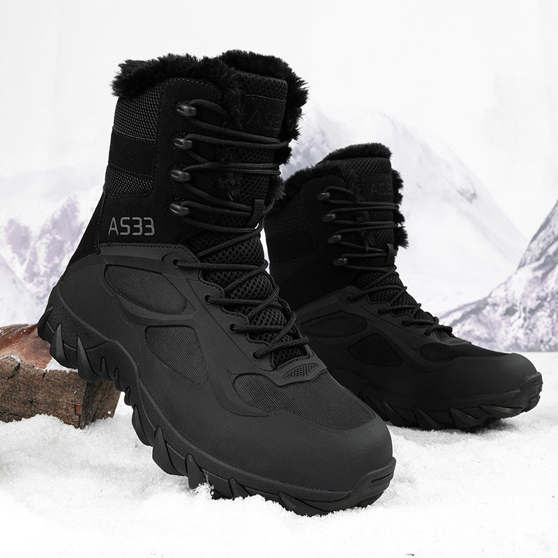 Herren Wasserdichte Winterstiefel mit isolierender Fütterung und rutschfester Sohle