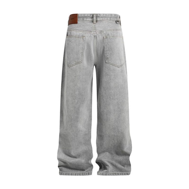 Damen Weite hochgeschnittene Jeans im Palazzoschnitt mit Destroyed-Details Shop Nory