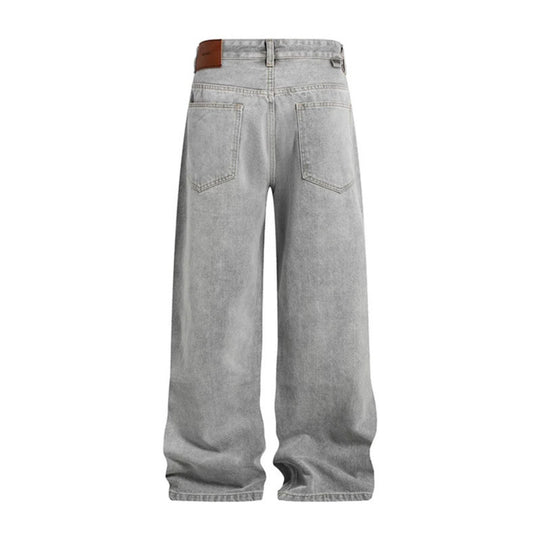 Damen Weite hochgeschnittene Jeans im Palazzoschnitt mit Destroyed-Details Shop Nory