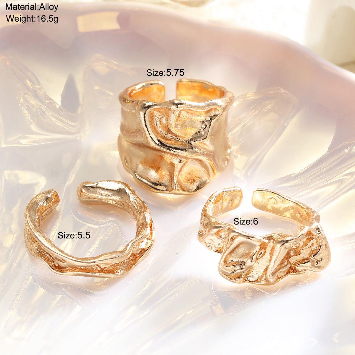 Damen Ring-Set mit kunstvoller und skulpturaler Gestaltung Shop Nory