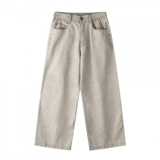 Damen Weite Cropped-Jeanshose Shop Nory