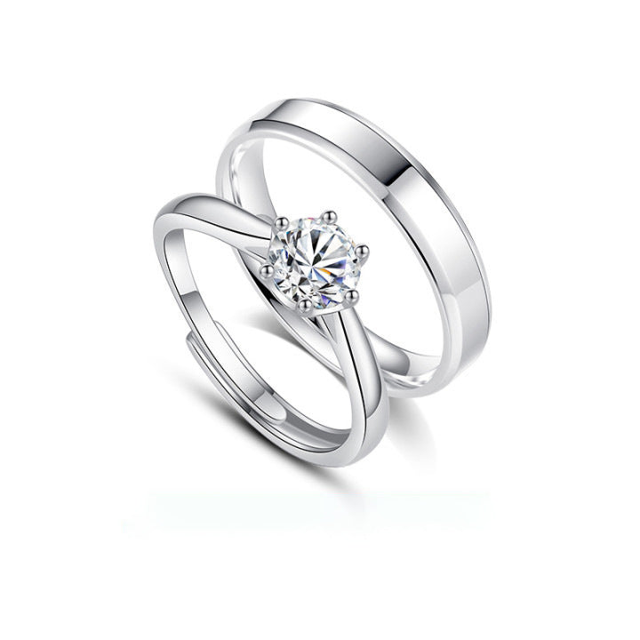 Damen Trauring Set mit funkelndem Diamant und edlem Design Shop Nory