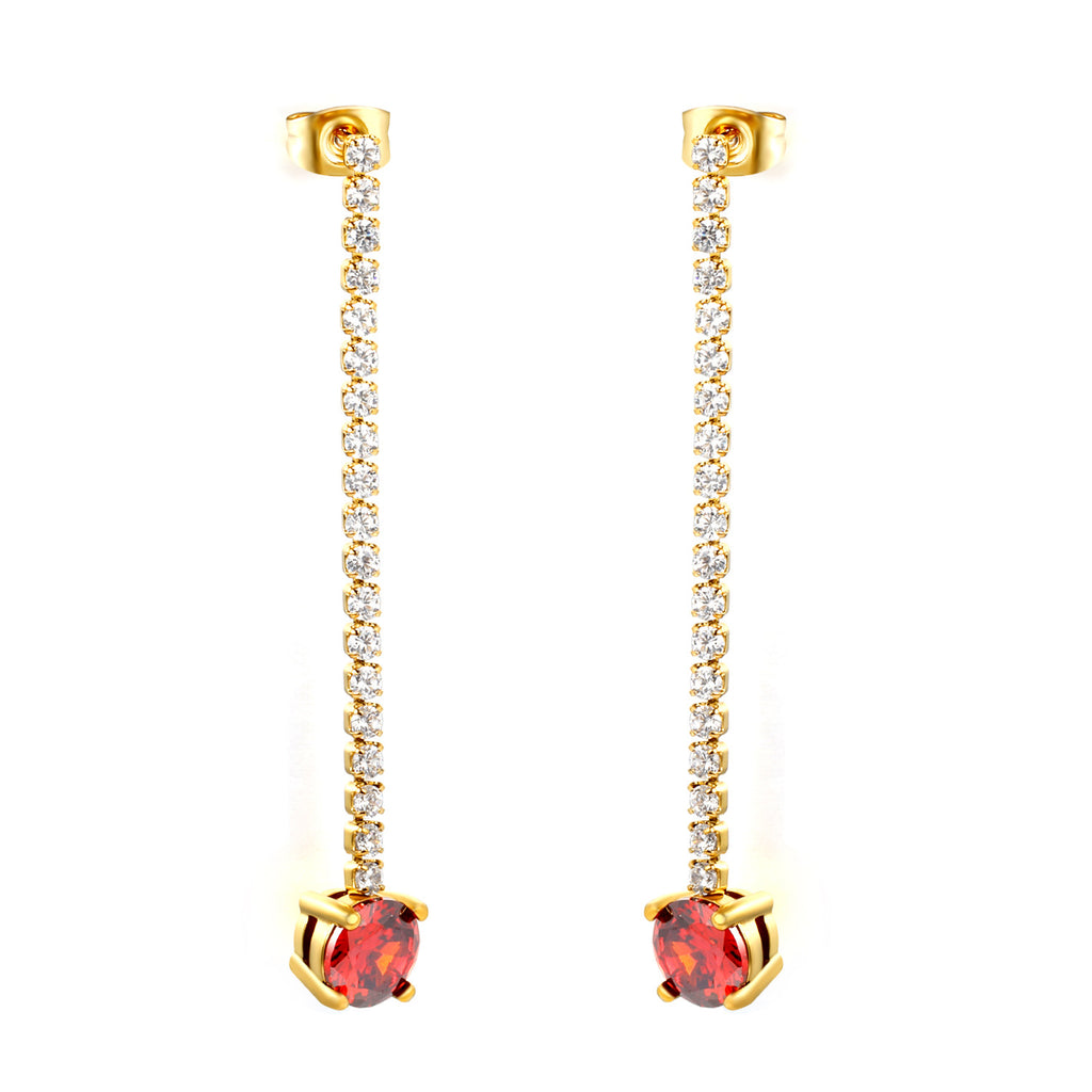 Damen Hängende Ohrstecker mit funkelnden Kristallen und eleganter goldplattierter Verarbeitung Shop Nory