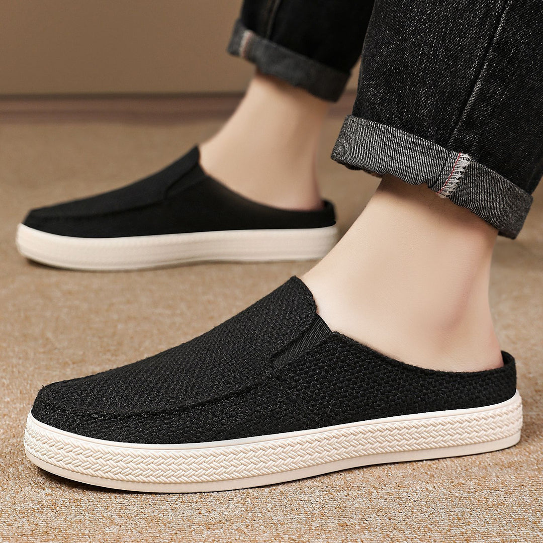 Damen nan Slip-On Mule Sneaker mit gewebtem Textil-Obermaterial und profilierter Gummisohle Shop Nory