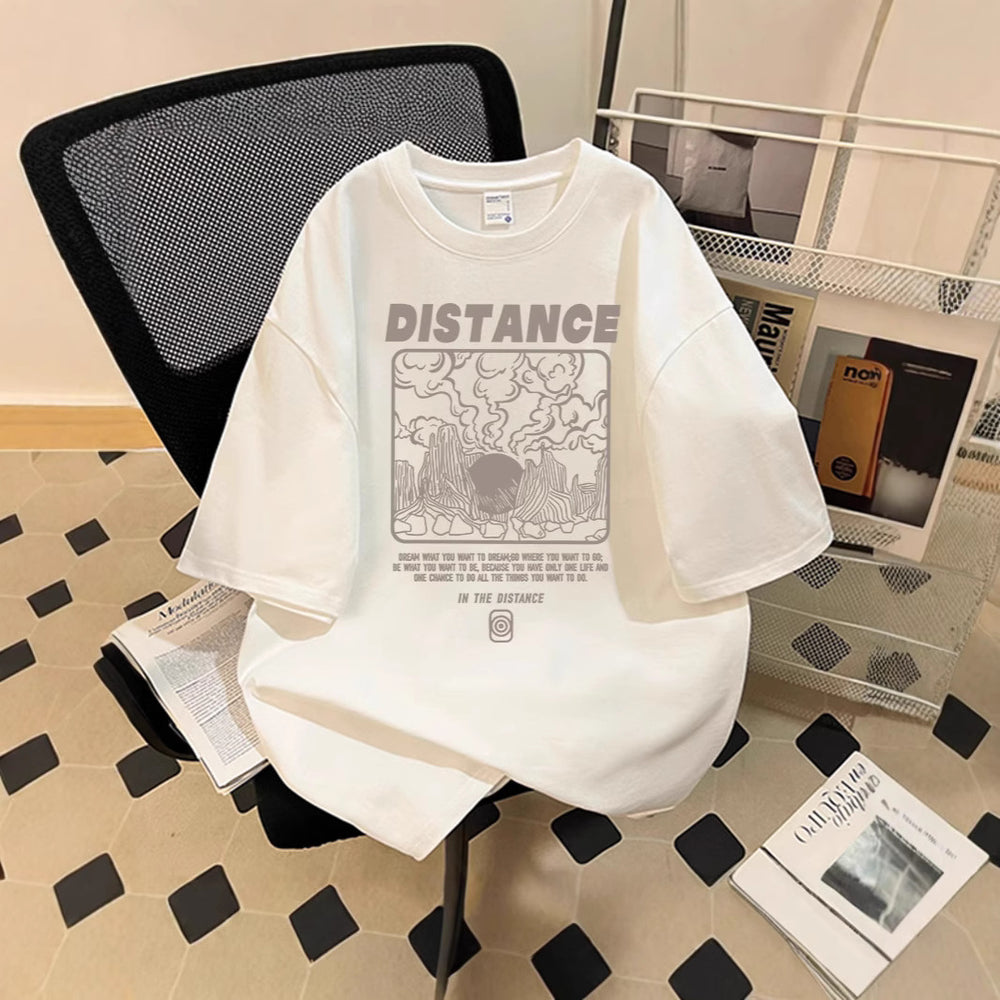 Damen Oversized T-Shirt mit kreativem Grafikdruck Shop Nory