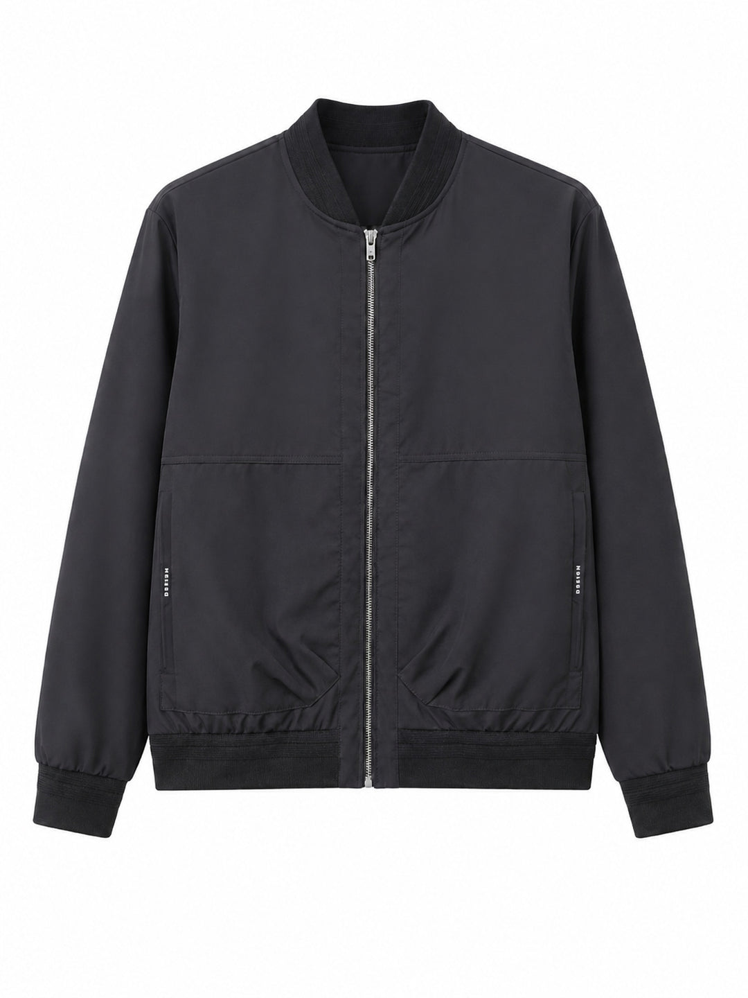 Herren Urbaner leichter Bomber mit durchgehendem Reißverschluss und Rippbündchen Shop Nory