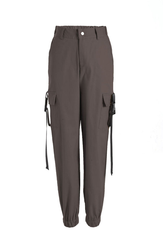 Damen Cargo-Hose mit elastischem Bund und praktischen Seitentaschen