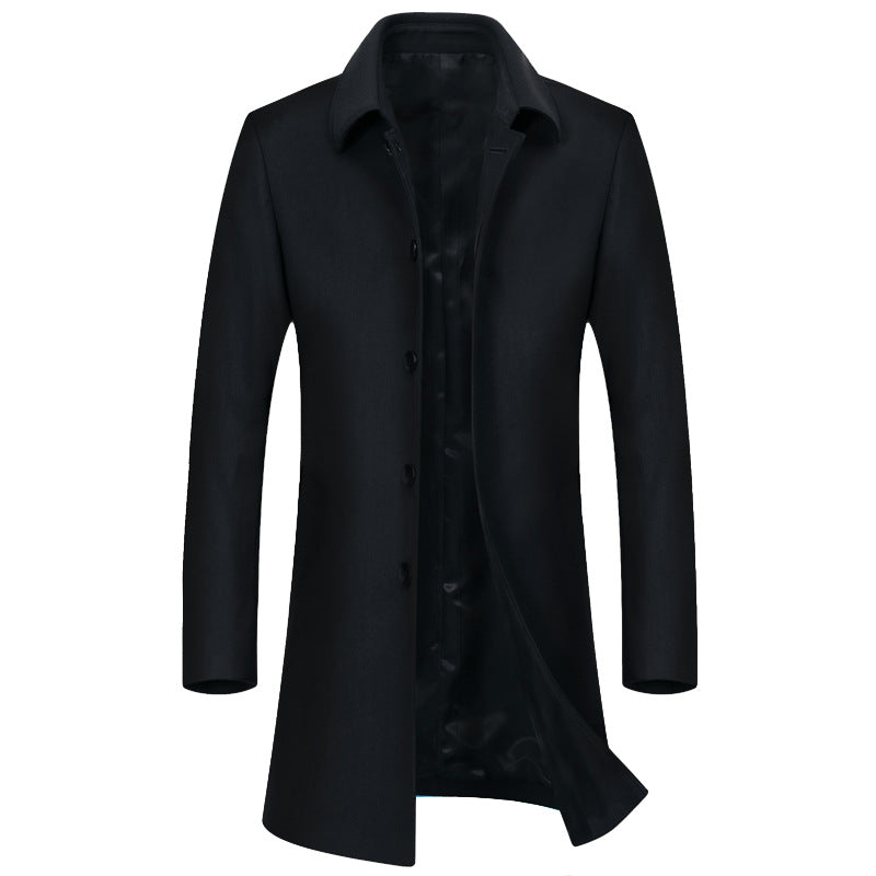 Herren Moderner Business-Mantel mit leichtem Thermofutter und geradem Schnitt Shop Nory