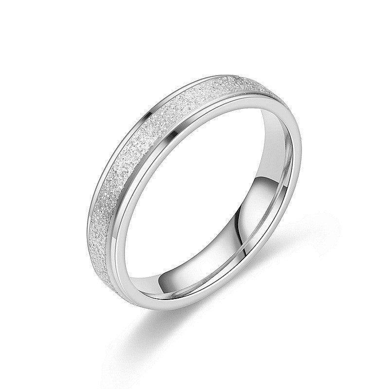Damen Eleganter Ring aus hochwertigem Edelstahl mit strukturierter Oberfläche Shop Nory