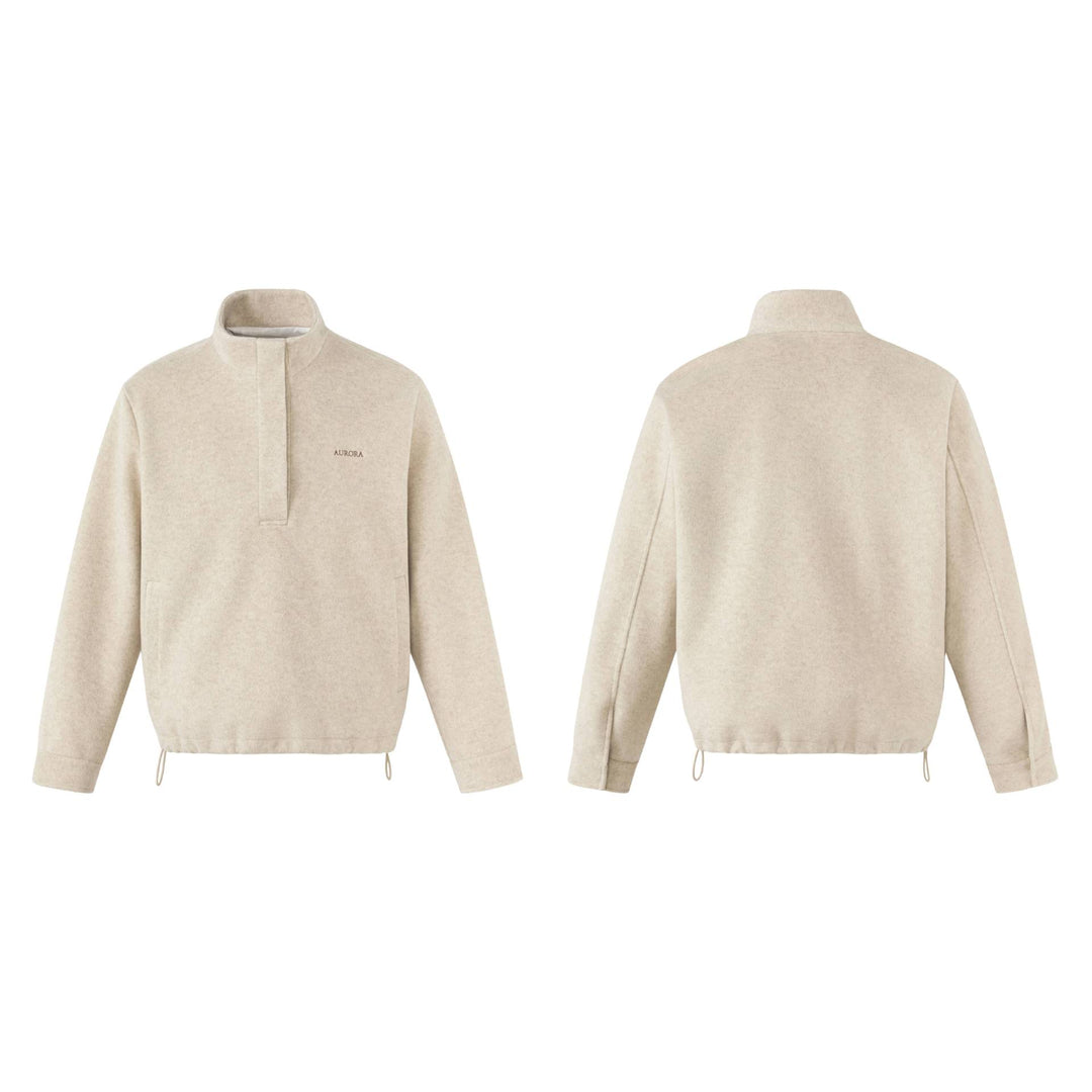 Unisex Kurz geschnittener Oversize-Funnelpullover mit Tunnelzug und Kängurutasche Shop Nory