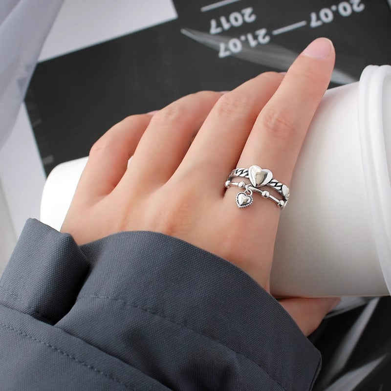 Damen Herzförmiger Ring Shop Nory