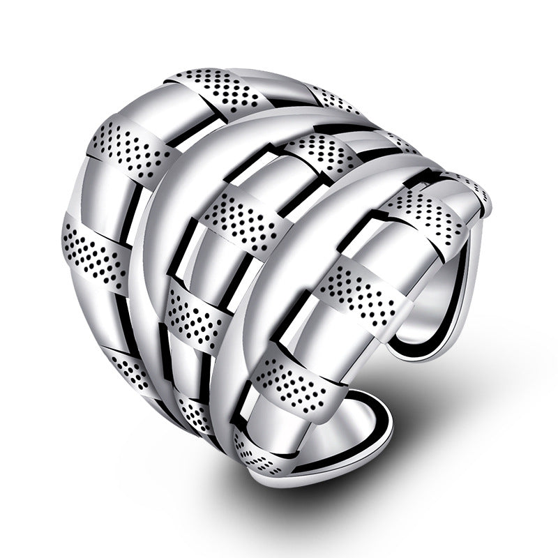 Damen Offener Ring mit kunstvollem Geldsymbol-Design Shop Nory