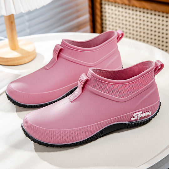 Damen Wasserdichte Ankle-Gummischuhe mit elastischem Schaft und griffiger Laufsohle Shop Nory