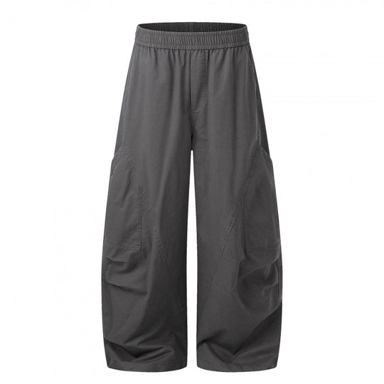 Damen Weite Cargo-Culotte-Hose mit elastischem Bund und multifunktionalen Aufsatztaschen Shop Nory
