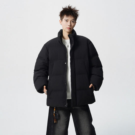 Herren Kurz geschnittene Oversize Steppjacke mit hohem Kragen Shop Nory