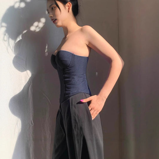 Damen Korsettoberteil mit verstärktem Bustier