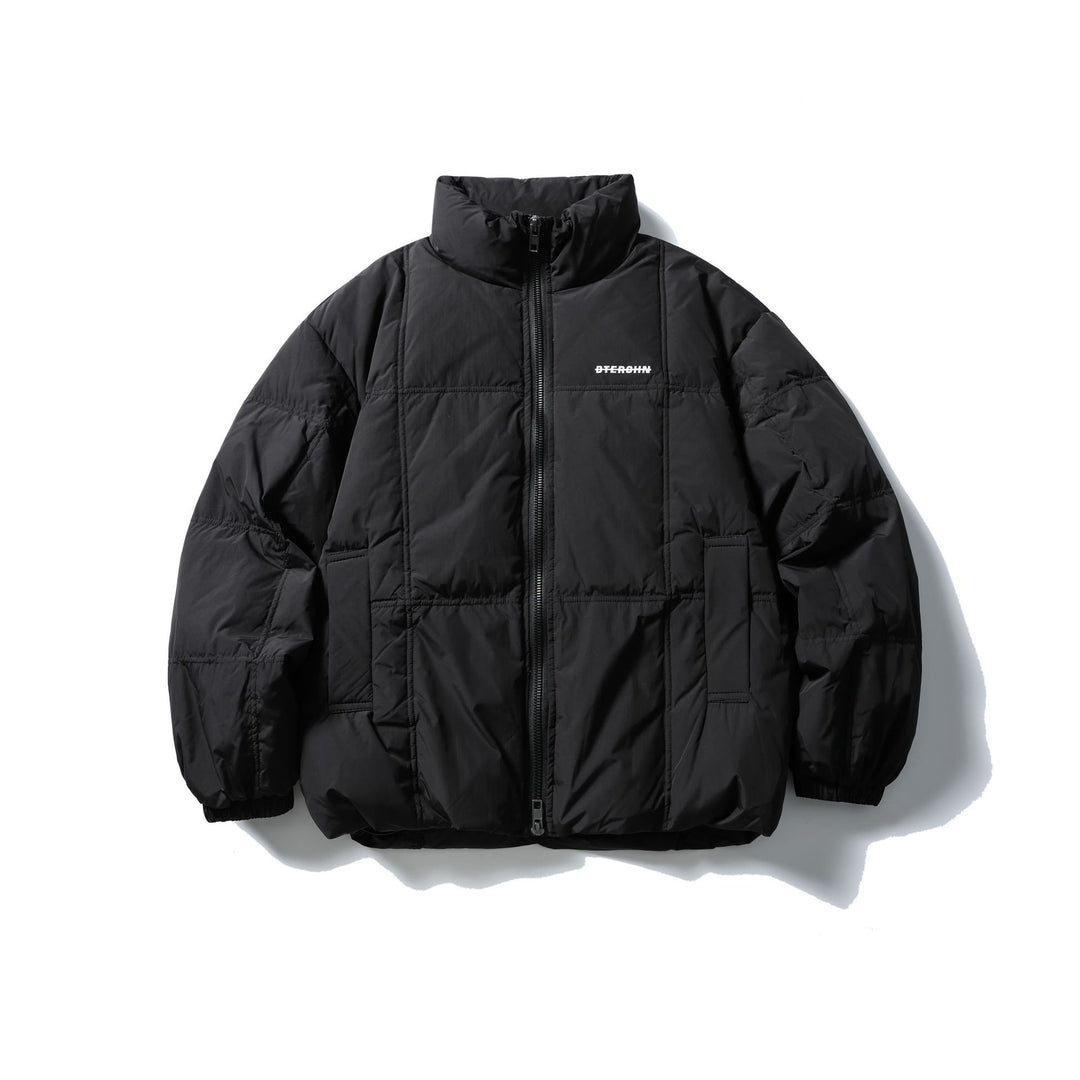 Herren Boxy-Steppjacke mit hohem Standkragen, Karo-Steppung und elastischem Saum Shop Nory