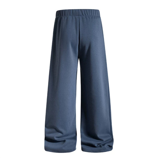 Damen Weite Palazzo-Jogginghose mit hohem Komfortbund, Tunnelzug und großer Grafikfront Shop Nory