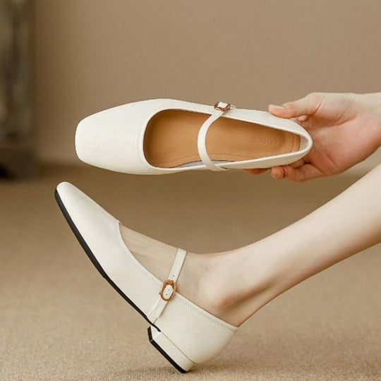 Damen Ballerinas mit modischem Riemchen