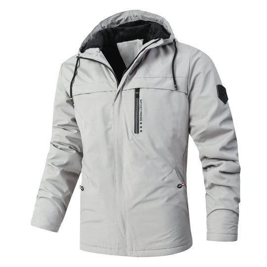 Herren Urbaner Softshell-Parka mit Teddyfleece-Innenfutter, verdecktem Reißverschluss und Brusttasche Shop Nory