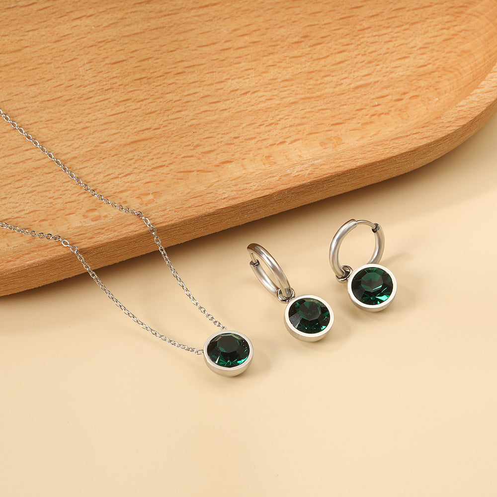 Damen Schmuckset mit Edelstahl Schmuckstücken und eleganten Perlenanhängern Shop Nory