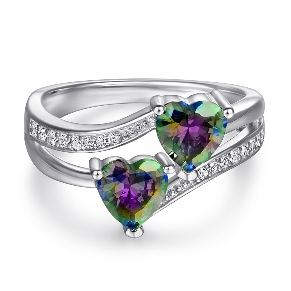 Damen Verlobungsring mit strahlendem Hauptstein und kunstvollem Zirkonia-Besatz Shop Nory