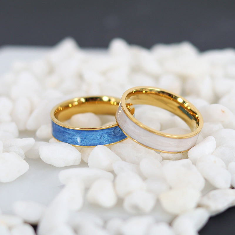 Damen eleganter Ring mit Perlmutt-Einlage Shop Nory