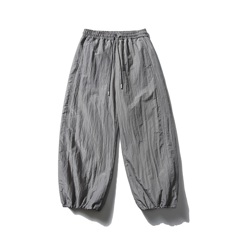Herren Locker geschnittene Ripstop-Freizeithose mit Camouflage-Muster und elastischem Kordelbund Shop Nory