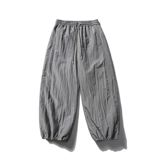 Herren Locker geschnittene Ripstop-Freizeithose mit Camouflage-Muster und elastischem Kordelbund Shop Nory