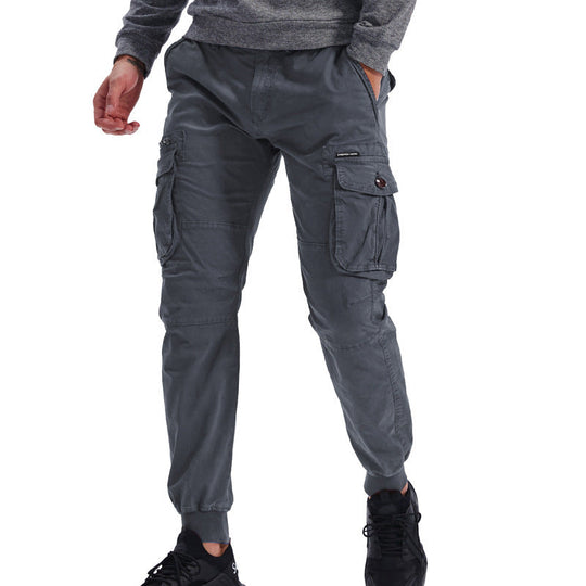 Herren Cargo-Hosen mit praktischen Taschen und elastischem Bund