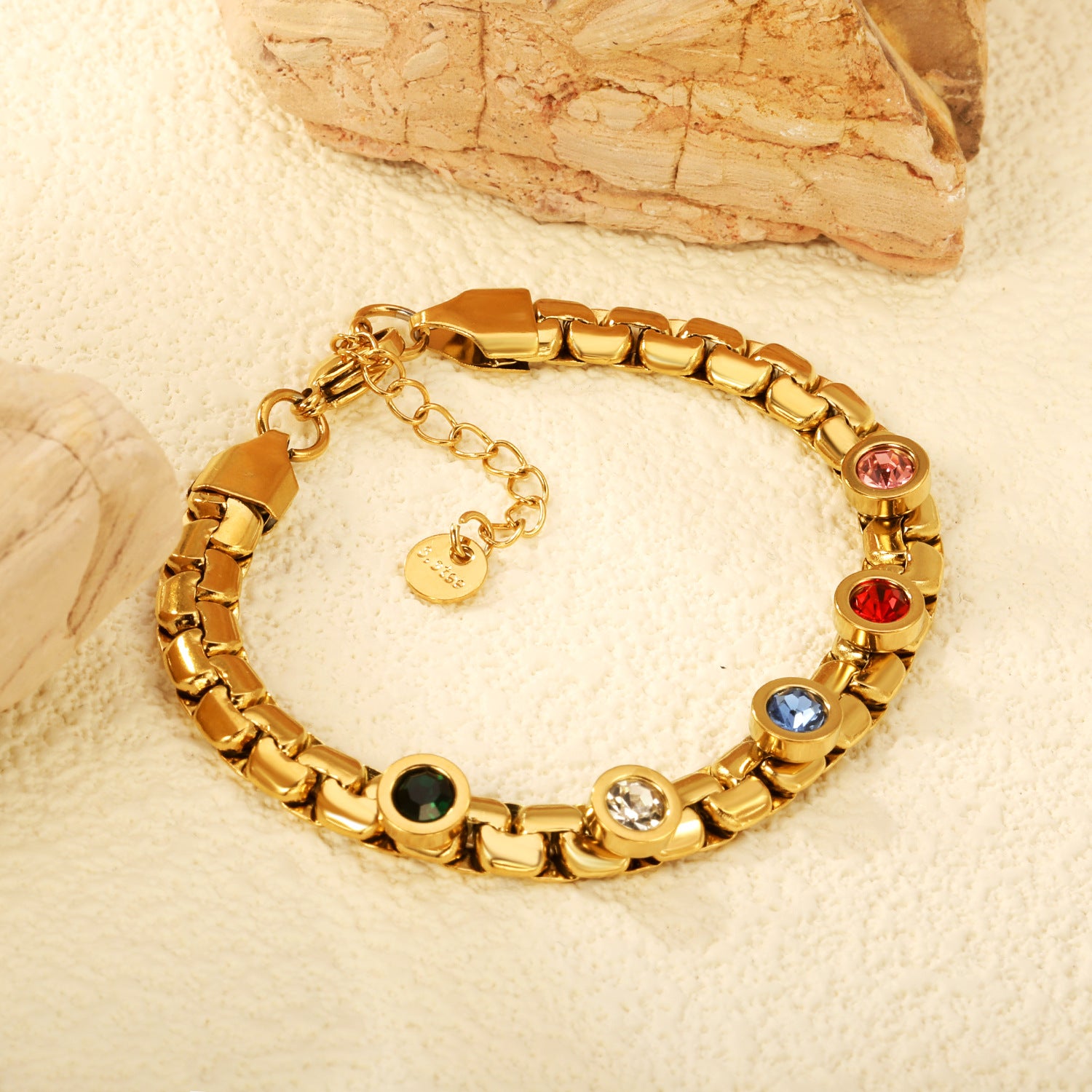 Damen zartes Armband mit funkelndem Auge-Anhänger Shop Nory
