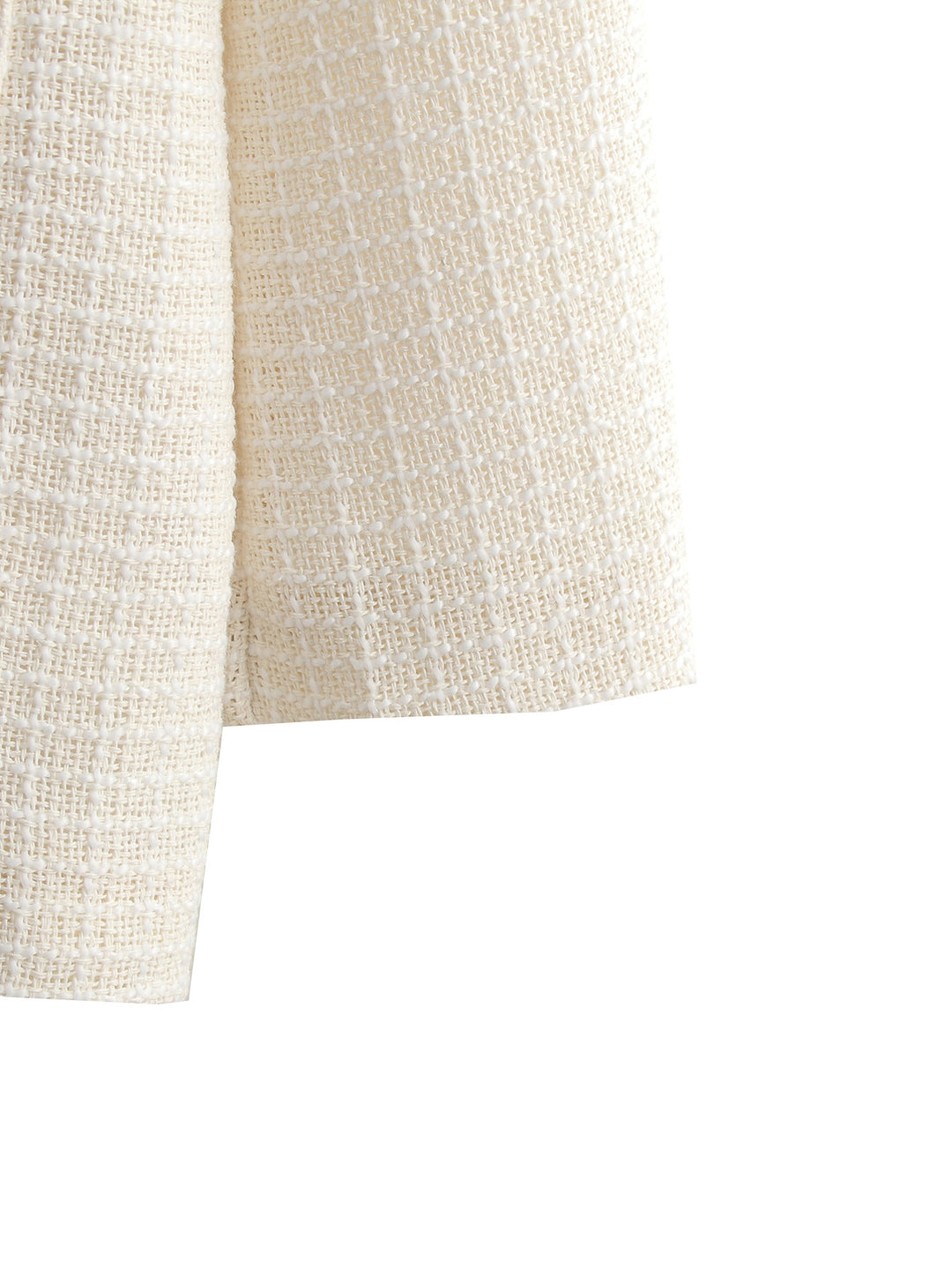 Damen Bouclé-Tweed Blazerjacke mit Rundhals und aufgesetzten Taschen Shop Nory