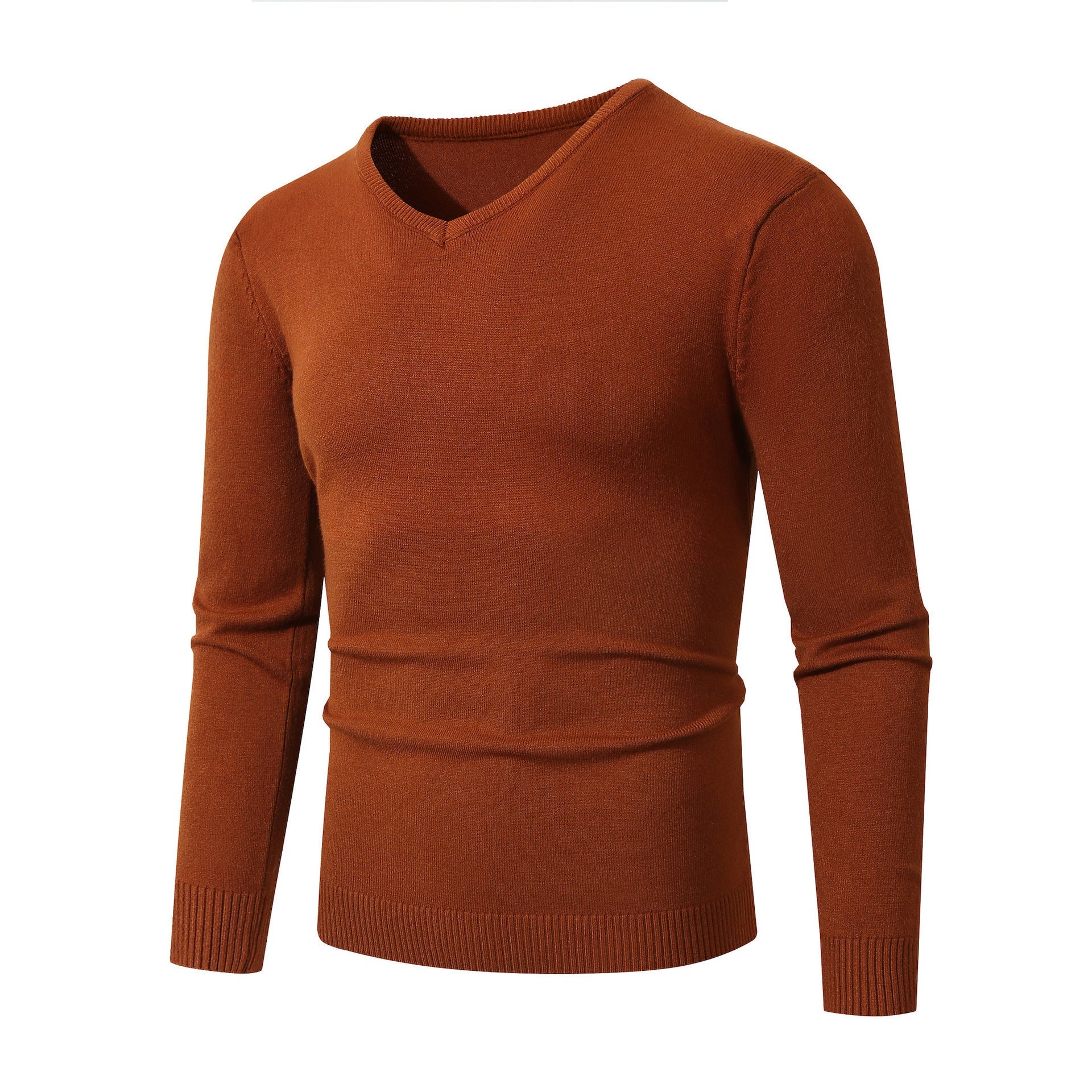 Herren V-Ausschnitt Pullover aus hochwertiger Baumwolle