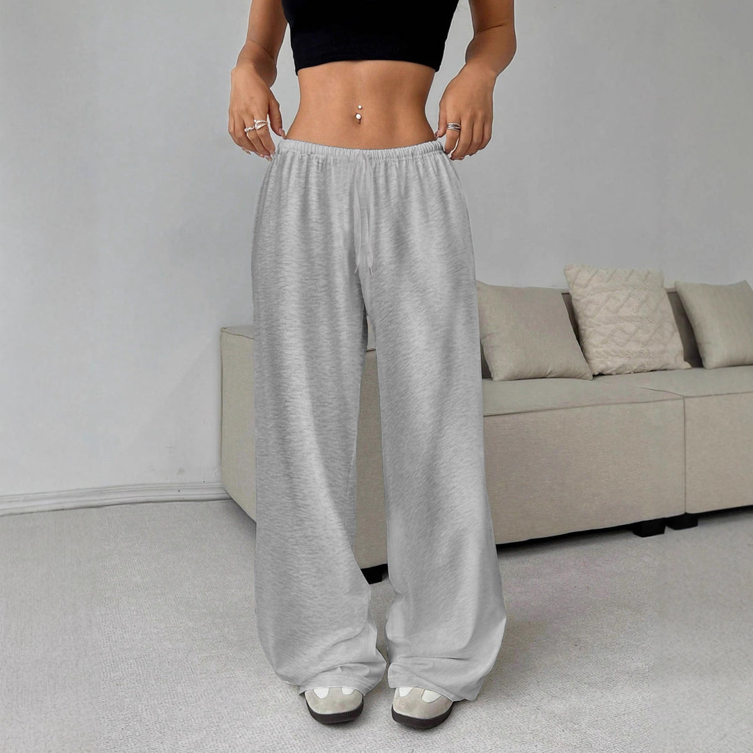 Damen nan weiter Highwaist Palazzo-Jogger mit elastischem Komfortbund, Kordelzug und seitlichen Eingrifftaschen Shop Nory