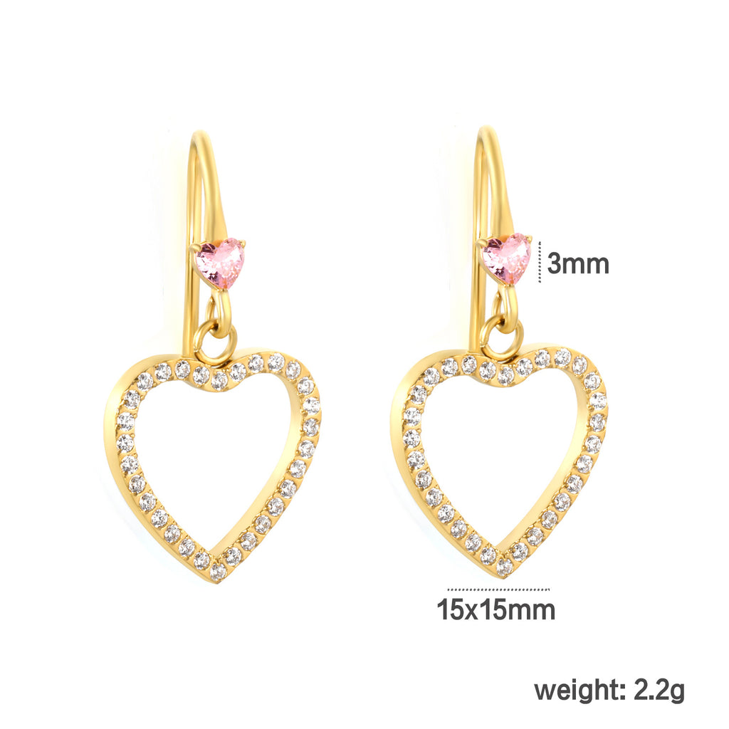 Damen Hängende Ohrringe mit langen Fransen aus goldfarbenem Edelstahl Shop Nory