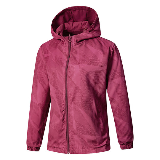 Damen Leichte technische Kapuzenjacke wasserabweisend mit Vollzip und elastischen Bündchen Shop Nory