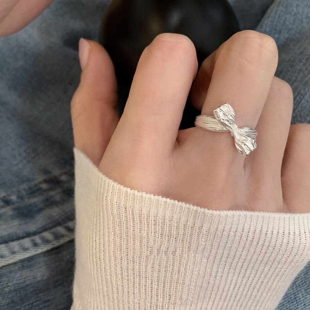 Damen Ring mit kunstvollem Schleifen-Design Shop Nory