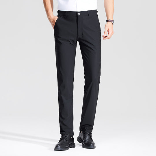 Herren Schlanke Business‑Stretchhose mit Bügelfalte und Komfortbund Shop Nory