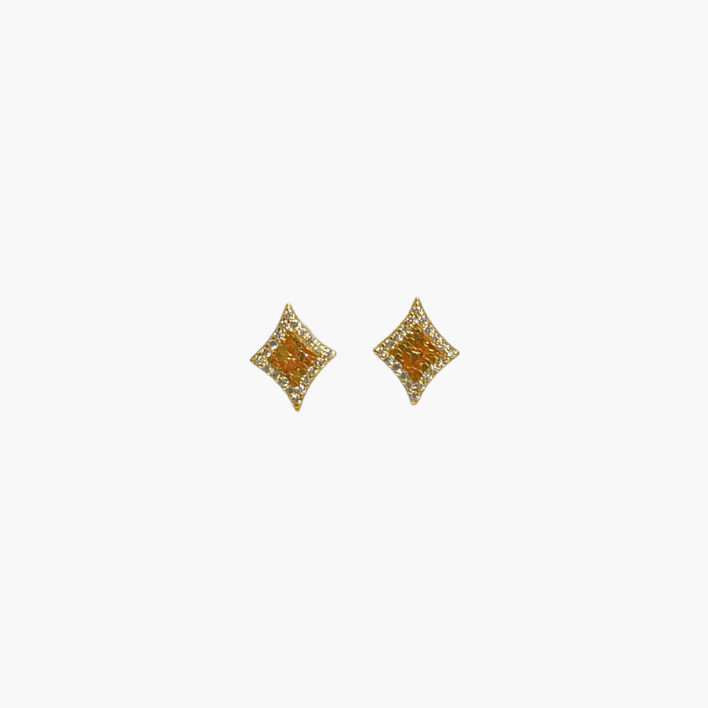 Damen Funkelnde Diamantohrringe im eleganten Rauten-Design Shop Nory