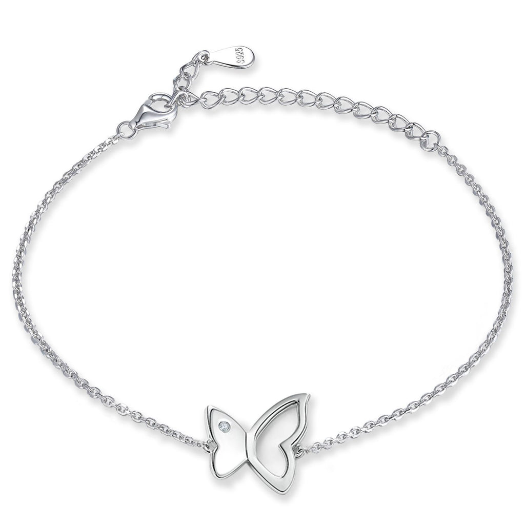 Damenarmband mit funkelndem Zirkonia und modernem Wellenmuster Shop Nory