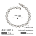 Damen Armband mit funkelnden Zirkonia und hypoallergener Edelstahlverarbeitung Shop Nory