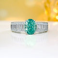 Damenring mit ovalem Edelsteinbesatz und elegantem Zirkonia Schmuck Shop Nory