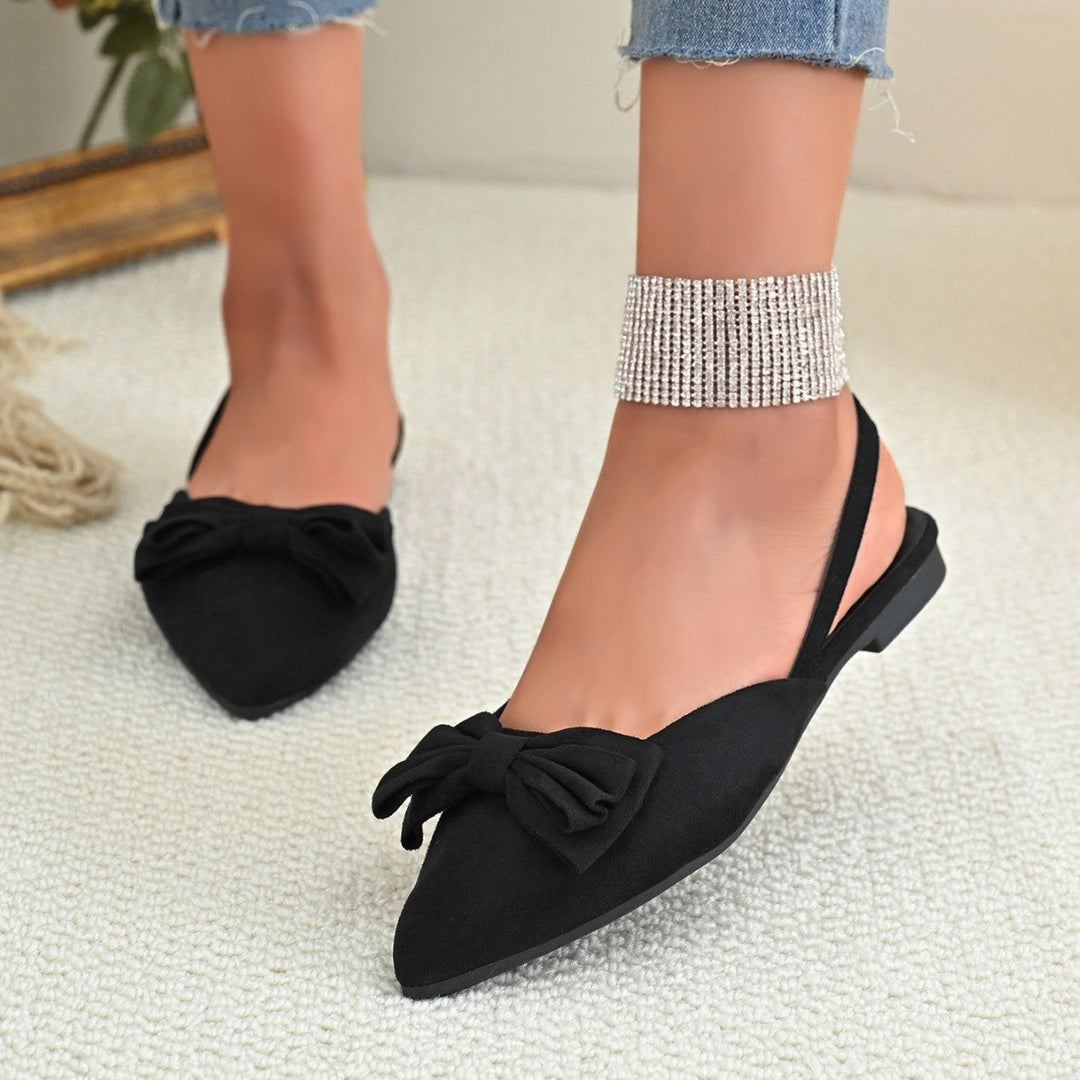 Damen Ballerinas mit stilvollem Schleifendetail und eleganter Spitze
