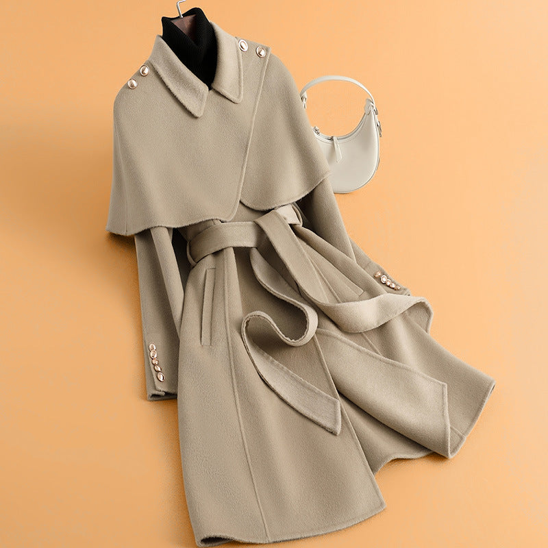 Damen Stylischer Cape-Mantel Shop Nory