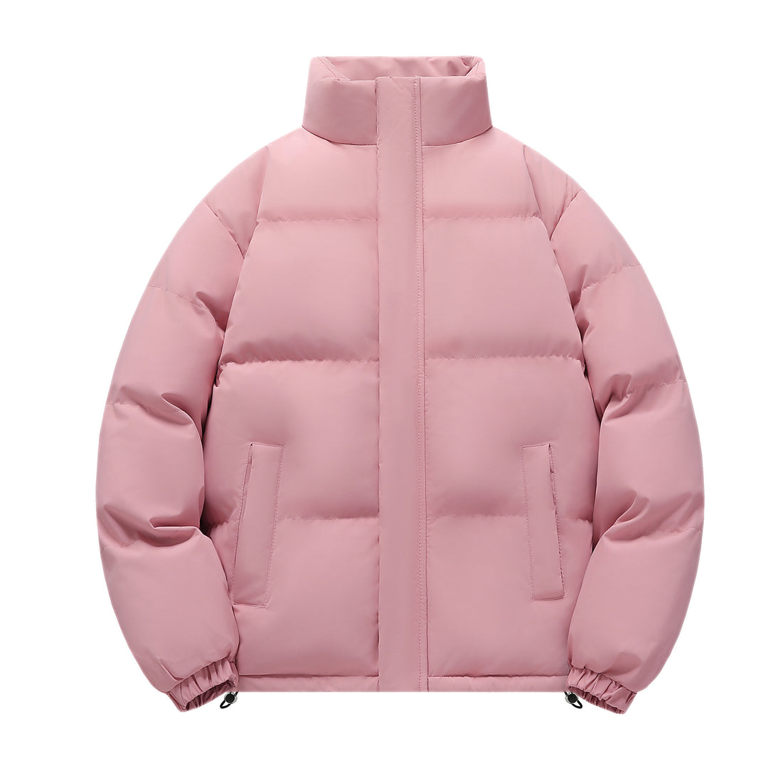Herren Kurz geschnittene stark wattierte Steppjacke mit hohem Stehkragen und Kordelzugsaum Shop Nory