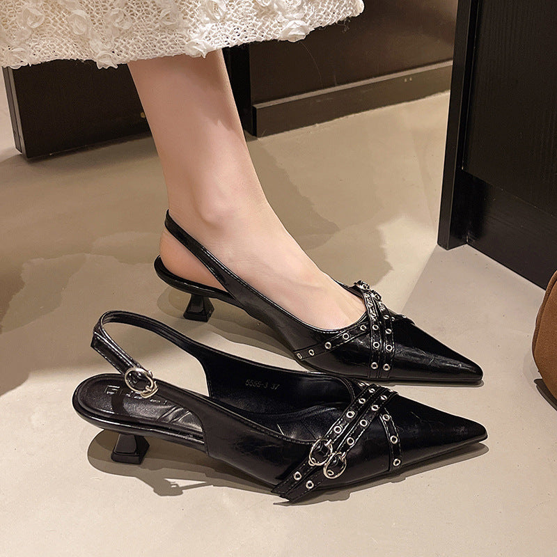 Damen Sling-Pumps mit modischem Riemendesign
