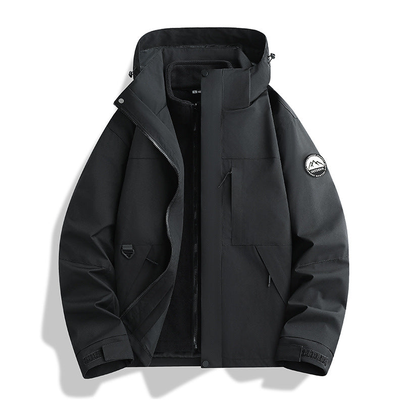 Damen Wasserabweisender Parka mit abnehmbarer Fleece-Innenjacke und Kapuze Shop Nory