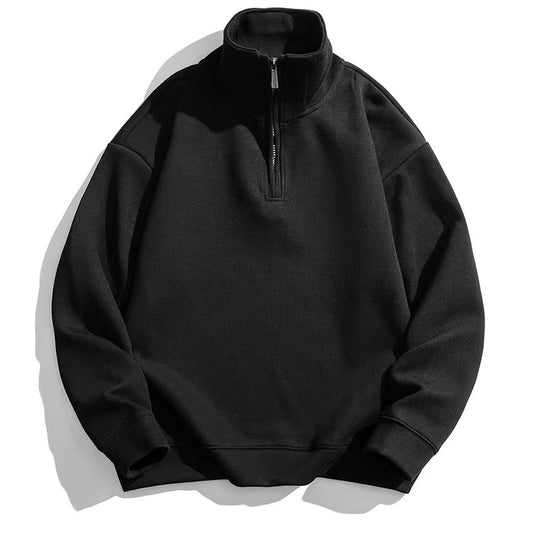 Unisex nan Halbzip-Sweatshirt mit Stehkragen und oversized Schnitt Shop Nory