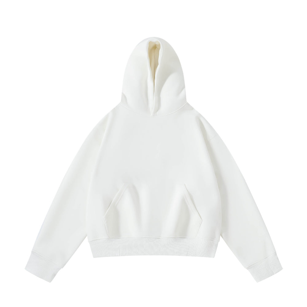 Unisex schwerer Oversize-Kapuzenpullover mit doppellagiger Kapuze Kängurutasche und breitem Rippbund Shop Nory