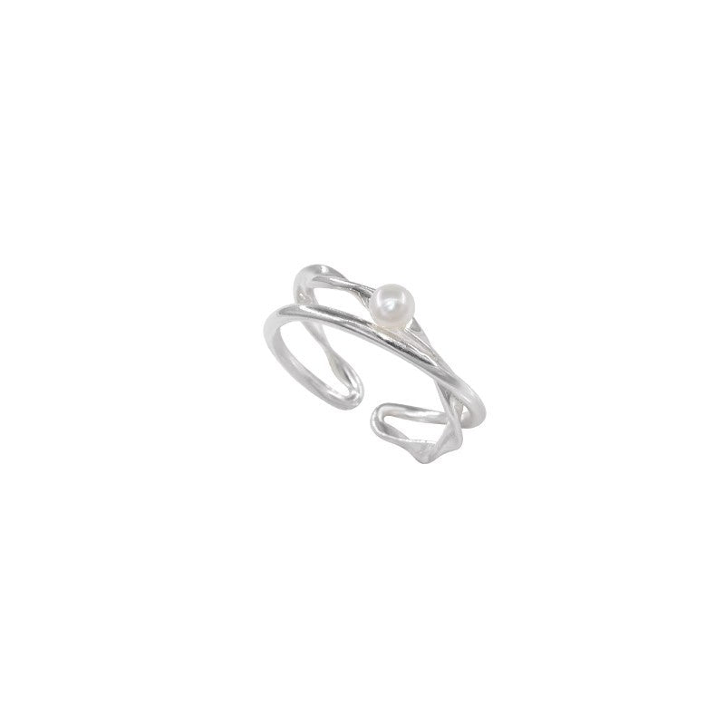 Damen Zierlicher Ring mit elegantem Perlendesign Shop Nory